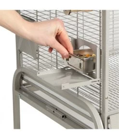 Montana Vogelvoliere Madeira Double, Plantinum -Garten & Außenbereich 5187562 WE D 005 PPVoliereNewMadeiraDoublePlatinum