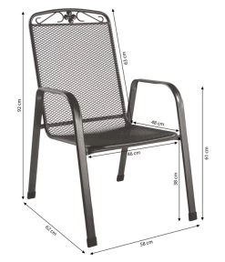 MWH Metall-Gartensessel Savoy -Garten & Außenbereich 5312046 WE BG 001 MwhMetallGartensesselSavoyStapelsesselSavoy2