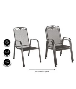 MWH Metall-Gartensessel Savoy -Garten & Außenbereich 5312046 WE IG 001 MWHMetallGartensesselSavoyneu