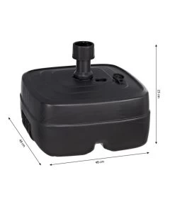 Kunststoff-Schirmständer Mit Rollen, Anthrazit, 45 Liter -Garten & Außenbereich 5347992 WE BG 001 SchneiderKunststoffSchirmstaenderPvcStaender45LAnthraz