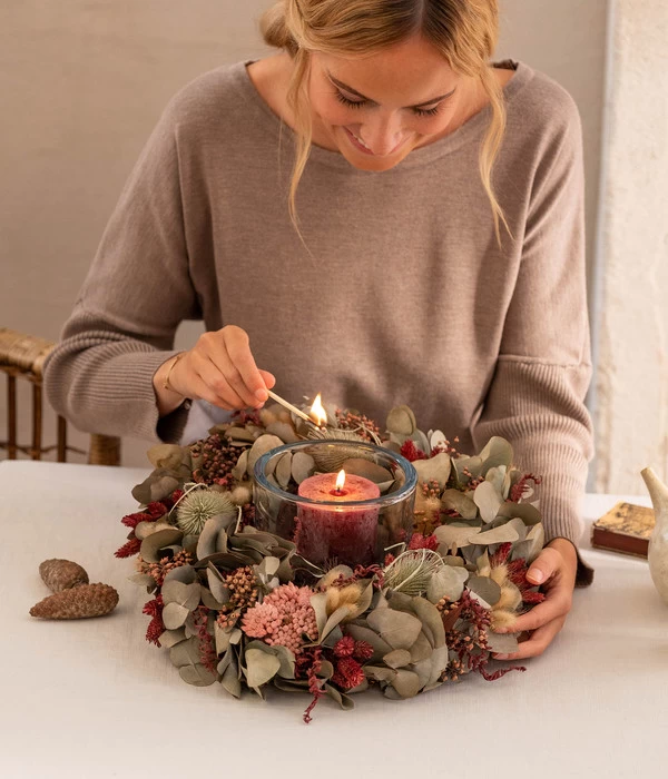 Dehner Kranz Cosmea, Ca. Ø35 Cm 2 Dehner Kranz Cosmea, Ca. Ø35 Cm – Bild 2