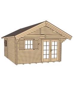 Weka Gartenhaus 155, Ca. B500/H358/T690 Cm -Garten & Außenbereich 608398 WE DE 002 GartenhausMueritzWeka