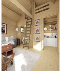 Weka Gartenhaus 155, Ca. B500/H358/T690 Cm -Garten & Außenbereich 608398 WE DE 004 GartenhausMueritzWeka