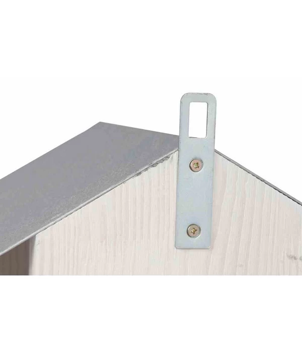 Siena Garden Vogelhaus Toulouse, Weiß/silber, Ca. B26/H21/T19 Cm 2 Siena Garden Vogelhaus Toulouse, Weiß/silber, Ca. B26/H21/T19 Cm – Bild 2