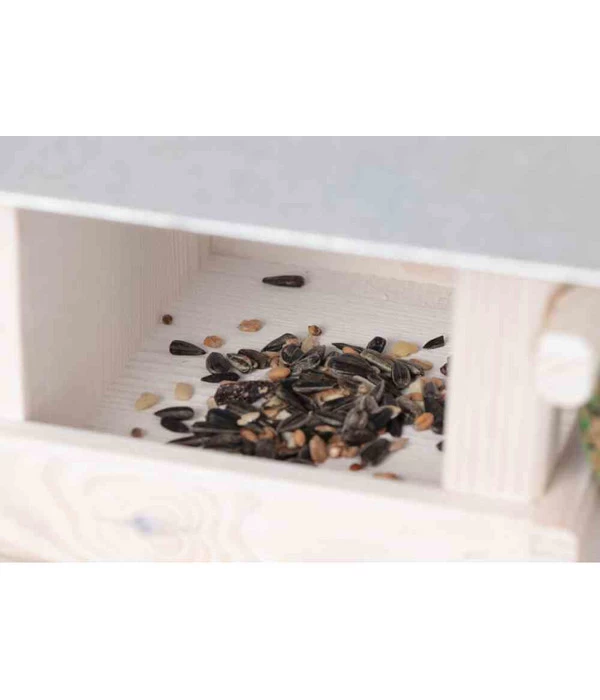 Siena Garden Vogelhaus Toulouse, Weiß/silber, Ca. B26/H21/T19 Cm 4 Siena Garden Vogelhaus Toulouse, Weiß/silber, Ca. B26/H21/T19 Cm – Bild 4