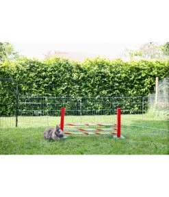 KERBL Agility Nagerspielzeug Steilsprung, Ca. B70/H35/T5 Cm -Garten & Außenbereich 6603179 WE MO 001 AgilitySeilsprungNager
