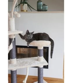 KERBL Kratzbaum Creativ Adventure, Beige, Ca. B140/H150/T50 Cm -Garten & Außenbereich 6603278 WE MO 002 KratzbaumAdventure