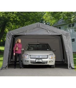 Shelter Logic Garage In-a-Box, Ca. B370/H260/T490 Cm -Garten & Außenbereich 6610430 WE MO 002 50NorthWeidezeltGarage done