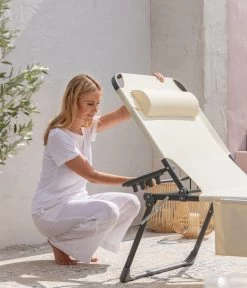 Dehner Gartenliege Mallorca, Ca. B71/H106/T227 Cm -Garten & Außenbereich 6635163 WE DE 007 LiegeMallorcaVanilla