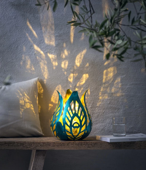 Dehner Solar Lotus Glace, Ca. B19/H21,6/T19 Cm 2 Dehner Solar Lotus Glace, Ca. B19/H21,6/T19 Cm – Bild 2