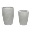 Farmet Kunststoff-Topf-Set Hydra, Konisch, Grau, 2-teilig