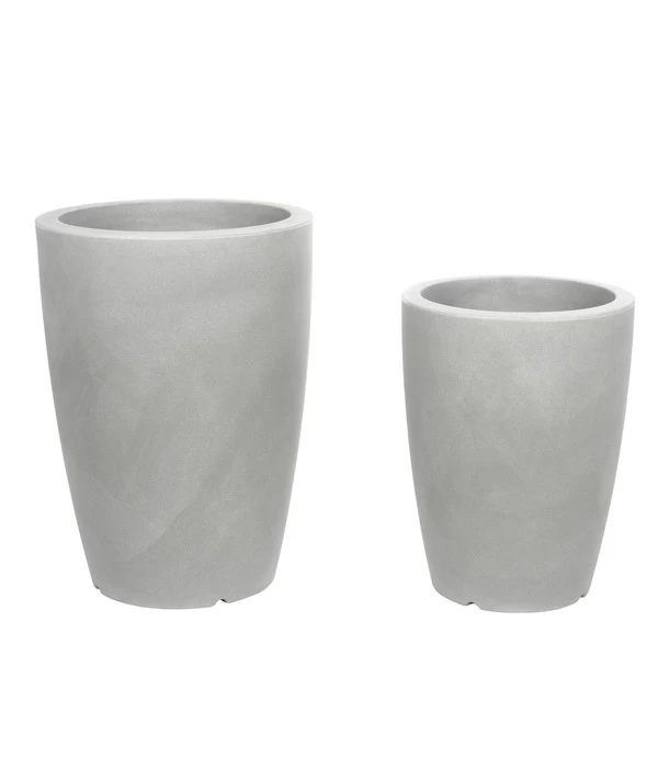 Farmet Kunststoff-Topf-Set Hydra, Konisch, Grau, 2-teilig 1 Farmet Kunststoff-Topf-Set Hydra, Konisch, Grau, 2-teilig