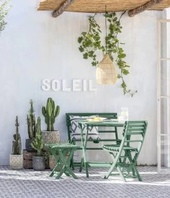 Dehner Klapptisch Stavanger, Ca. B80/H75/T80 Cm -Garten & Außenbereich 6666440 WE MO 001 KlappstuhlStavangerGruen 1