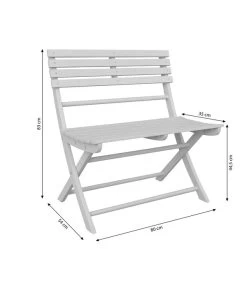 Dehner Klappbank Stavanger, 2-Sitzer -Garten & Außenbereich 6666473 WE BG 001 KlappbankStavanger