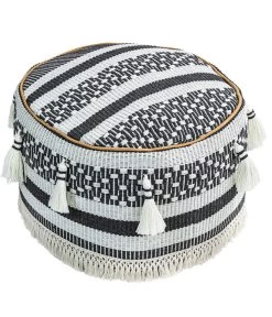 Dehner Pouf Livia, Ca. Ø35/H20 Cm