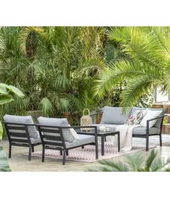 Dehner Alu-Lounge New York, 4-teilig 16 Dehner Alu-Lounge New York, 4-teilig -Garten & Außenbereich 6670954 WE MO 001 DehnerAluLoungeNewYork