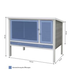 KERBL ECO-Kleintierstall Samy XL, Ca. B73/H116/T92 Cm -Garten & Außenbereich 6675466 WE BG 001 KerblNHEcoSamyXL
