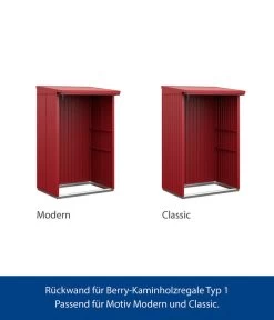 Hörmann Rückwand Für Berry-Kaminholzregal Typ 1, Ca. B117,3/H188 Cm -Garten & Außenbereich 6675540 WE FS 003 HoermannRueckwand