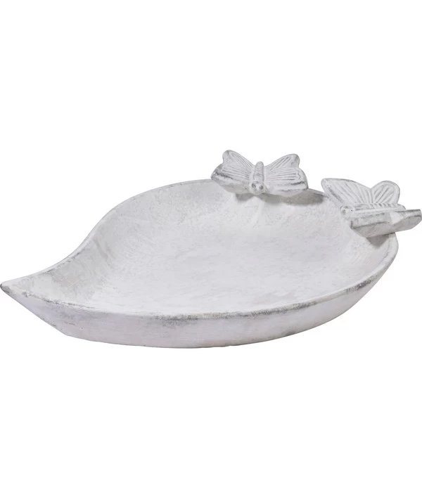 Dobar® Wildlife Vogeltränke Foglia, Keramik, Weiß, Ca. B37/H4,5/T28 Cm 5 Dobar® Wildlife Vogeltränke Foglia, Keramik, Weiß, Ca. B37/H4,5/T28 Cm – Bild 5