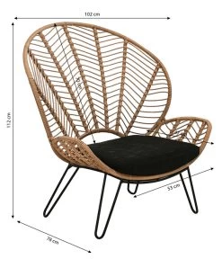 Dehner Geflechtsessel Venezia 12 Dehner Geflechtsessel Venezia -Garten & Außenbereich 6701650 WE BG 001 GeflechtsesselVenezia