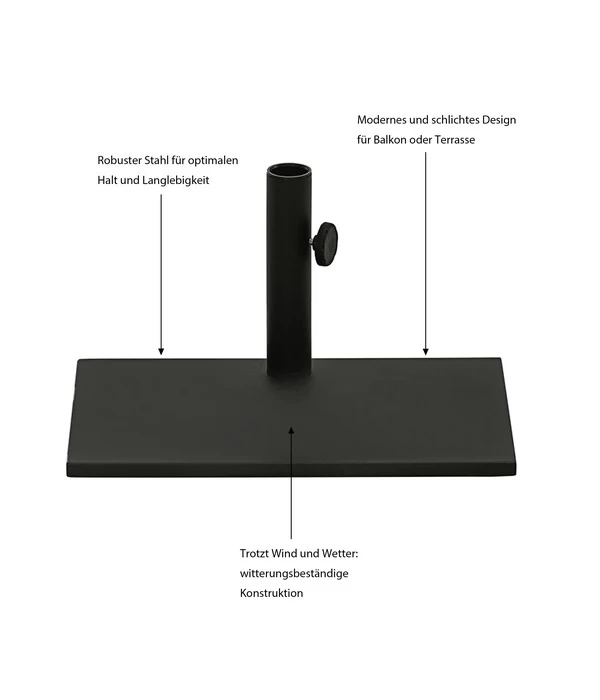 Dehner Balkonschirmständer, 20 Kg 2 Dehner Balkonschirmständer, 20 Kg – Bild 2