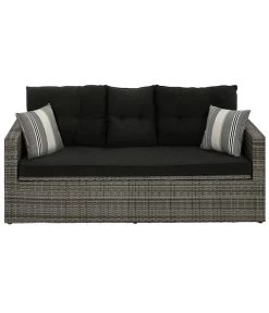 Dehner Flecht-Truhenbank Föhr, 3-Sitzer