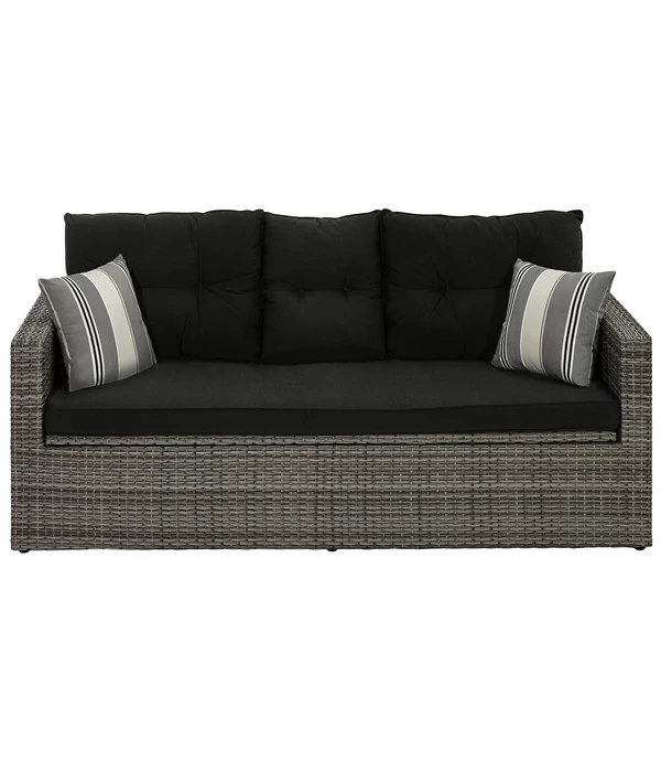 Dehner Flecht-Truhenbank Föhr, 3-Sitzer 1 Dehner Flecht-Truhenbank Föhr, 3-Sitzer