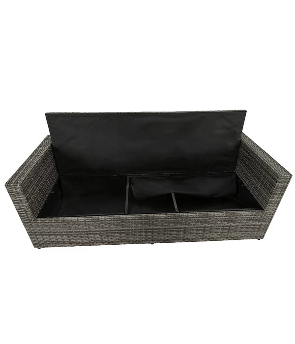 Dehner Flecht-Truhenbank Föhr, 3-Sitzer 4 Dehner Flecht-Truhenbank Föhr, 3-Sitzer – Bild 4