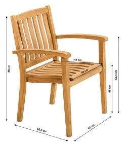 Dehner Stapelsessel Havanna -Garten & Außenbereich 6708309 WE BG 001 StapelstuhlHavannaNeu