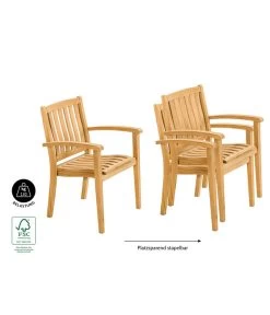 Dehner Stapelsessel Havanna -Garten & Außenbereich 6708309 WE IG 001 StapelstuhlHavanna