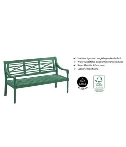 Dehner Gartenbank Emma, 3-Sitzer -Garten & Außenbereich 6708473 WE IG 001 BankEmma3er