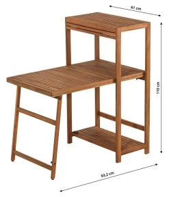 Dehner Balkonset Neapel, 3-teilig -Garten & Außenbereich 6712368 WE BG 001 BalkonsetNeapel