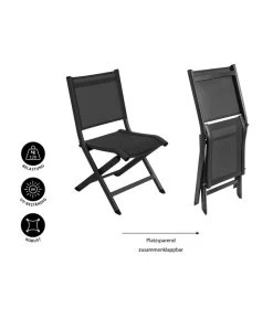 Dehner Klappstuhl Chicago -Garten & Außenbereich 6721054 WE IG 001 BALKONKLAPPSTUHLCHICAGOSchwarz