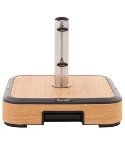 Doppler Schirmständer AluWood Trolley, 50 Kg -Garten & Außenbereich 6738017 WE FS 003 AluwoodSockel50kg