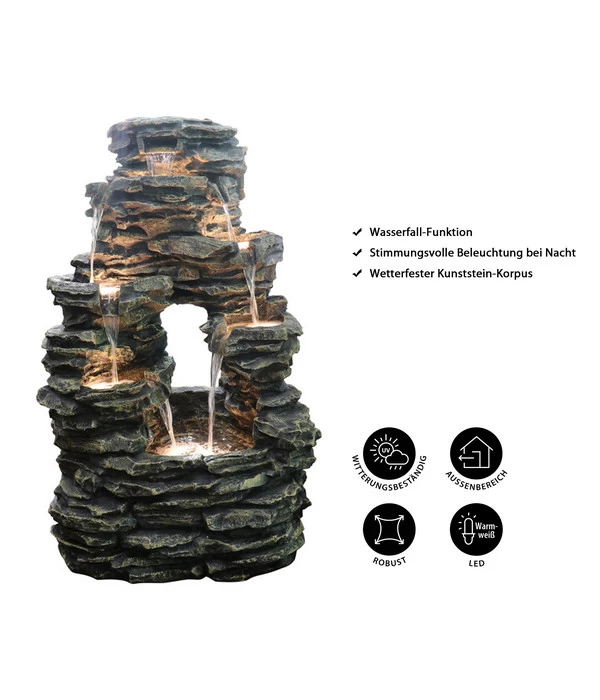 Dehner Polyresin-Gartenbrunnen Salto, Ca. H99 Cm 2 Dehner Polyresin-Gartenbrunnen Salto, Ca. H99 Cm – Bild 2