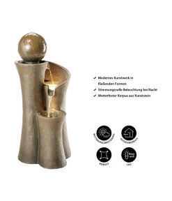 Dehner Polyresin-Gartenbrunnen Acapulco, Ca. H100 Cm -Garten & Außenbereich 6742480 WE IG 001 DehnerPolyresinBrunnenAcapulco