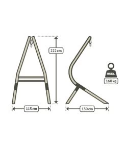 La Siesta Hängesesselgestell Calma Nature -Garten & Außenbereich 6743306 WE FS 003 HMStaenderCalmaNature