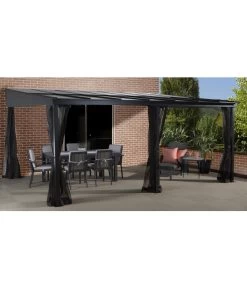 Sojag Terrassenüberdachung St. Barthelemy -Garten & Außenbereich 6752885 WE MO 001 TUeberdachung10x14