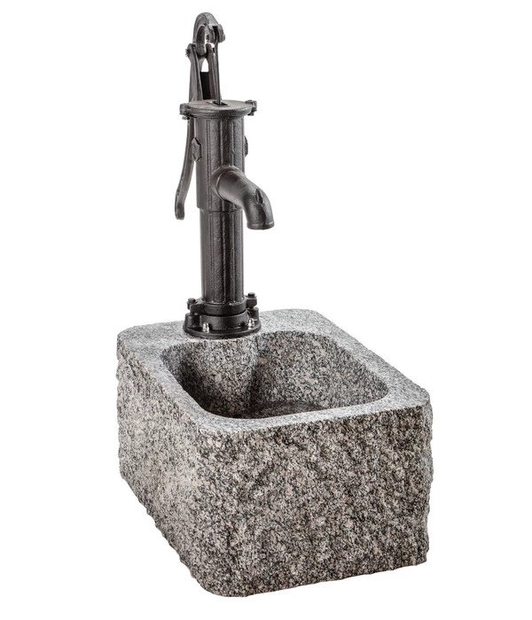Dehner Granit-Gartenbrunnen Bregenz, Ca. B65/H91/T45 Cm 1 Dehner Granit-Gartenbrunnen Bregenz, Ca. B65/H91/T45 Cm