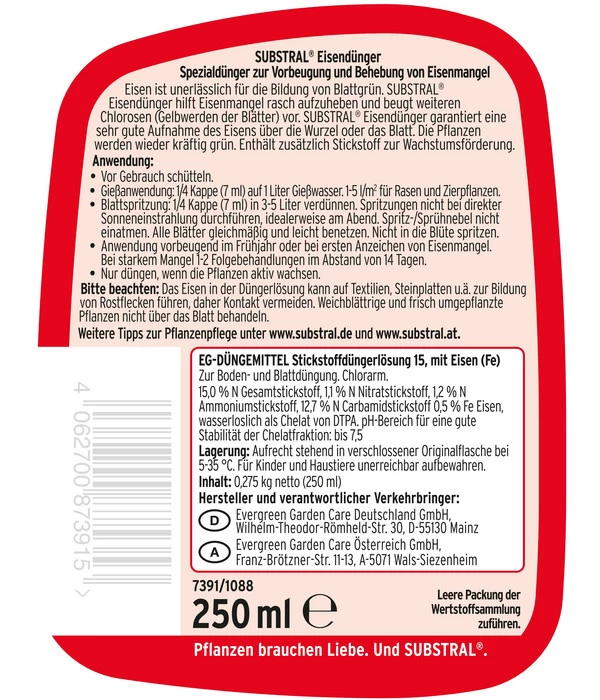 Substral® Eisendünger, 250 Ml 2 Substral® Eisendünger, 250 Ml – Bild 2