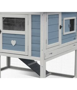 Dehner Nagerheim Happy Home Castel, Hellblau, Ca. B106/H108/T103 Cm -Garten & Außenbereich 6838783 WE DE 001 MQNagerheimHappyHomeCastelHellblau