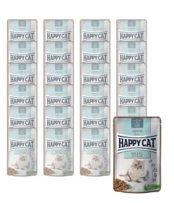Happy Cat Nassfutter Für Katzen Sensitive Haut & Fell, 24 X 85 G