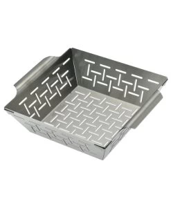 Dehner BBQ Edelstahl-Gemüsekorb, Ca. B21,3/H6,5/T21,3 Cm