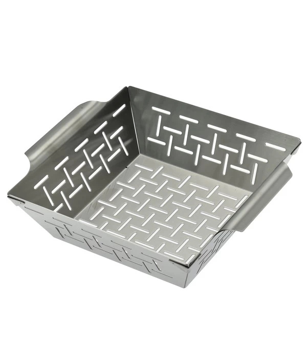 Dehner BBQ Edelstahl-Gemüsekorb, Ca. B21,3/H6,5/T21,3 Cm 1 Dehner BBQ Edelstahl-Gemüsekorb, Ca. B21,3/H6,5/T21,3 Cm