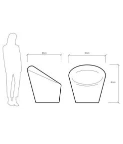 Farmet Kunststoff-Gartensessel Happy, Fluoreszierend -Garten & Außenbereich 6884449 WE DE 001 Sesselhappyhellblau