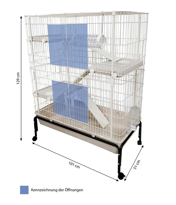 Dehner Lieblinge Nagerheim Alvin, Ca. B101/H129/T51 Cm 4 Dehner Lieblinge Nagerheim Alvin, Ca. B101/H129/T51 Cm – Bild 4