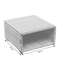 Dehner Balkonset Como, 4-teilig -Garten & Außenbereich 6894166 WE DE 002 BalkonSetComoSkizze