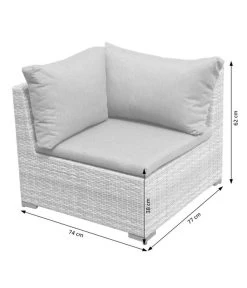 Dehner Balkonset Como, 4-teilig -Garten & Außenbereich 6894166 WE DE 003 BalkonSetComoSkizze