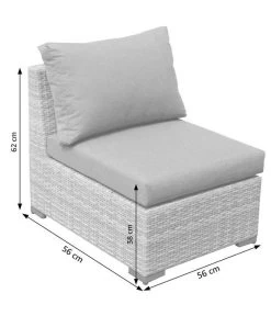 Dehner Balkonset Como, 4-teilig -Garten & Außenbereich 6894166 WE DE 004 BalkonSetComoSkizze