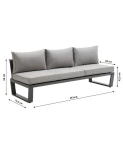 Dehner Liegenset Bellevue, 3-teilig -Garten & Außenbereich 6894182 WE BG 001 LiegesetBellevueNEU